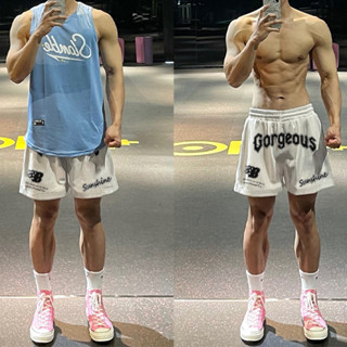 Quần Short Nam Họa Tiết Nổi Chữ GORGEOUS L66 thun ngố Nỉ Đùi Dày Dặn Có Túi Kết Hợp Dây Rút QD02