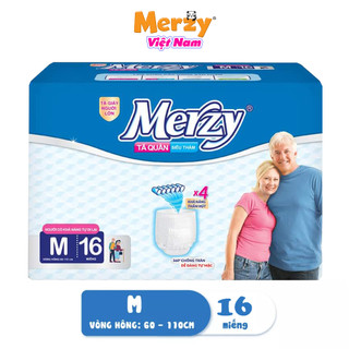 Tã Quần Người Già MERZY Siêu Thấm Khô Thoáng Chống Rò Rỉ, BỈm Người Lớn Size M16/L14/XL12
