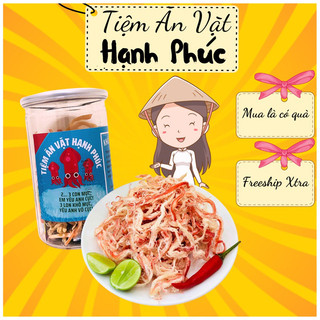 Khô mực hấp dừa 200g tiệm ăn vặt Hạnh Phúc đồ ăn vặt Hà Nội vừa ngon vừa rẻ