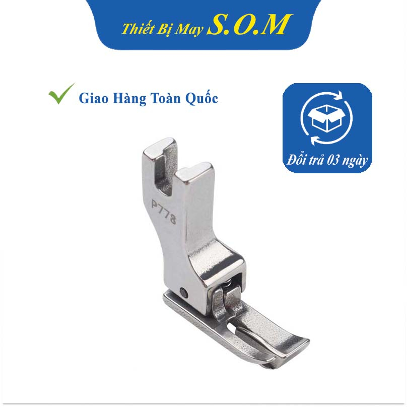 chân vịt tra cổ áo sơ mi P778 - Chân Vịt Mí Lưng,Mí Cổ Mẫu Mới P778 - Dùng Cho Máy May 1 Kim Công Nghiệp.