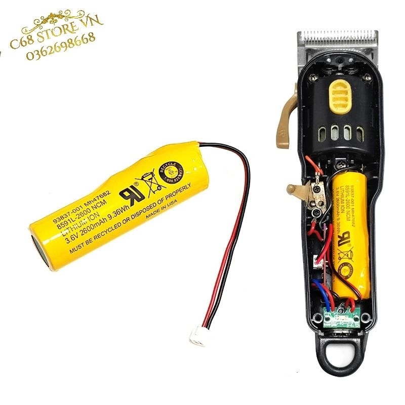 Motor tông đơ 6800rpm 7000rpm 7500rpm - Pin Wahl Magic - Pin dung lượng cao chính hãng