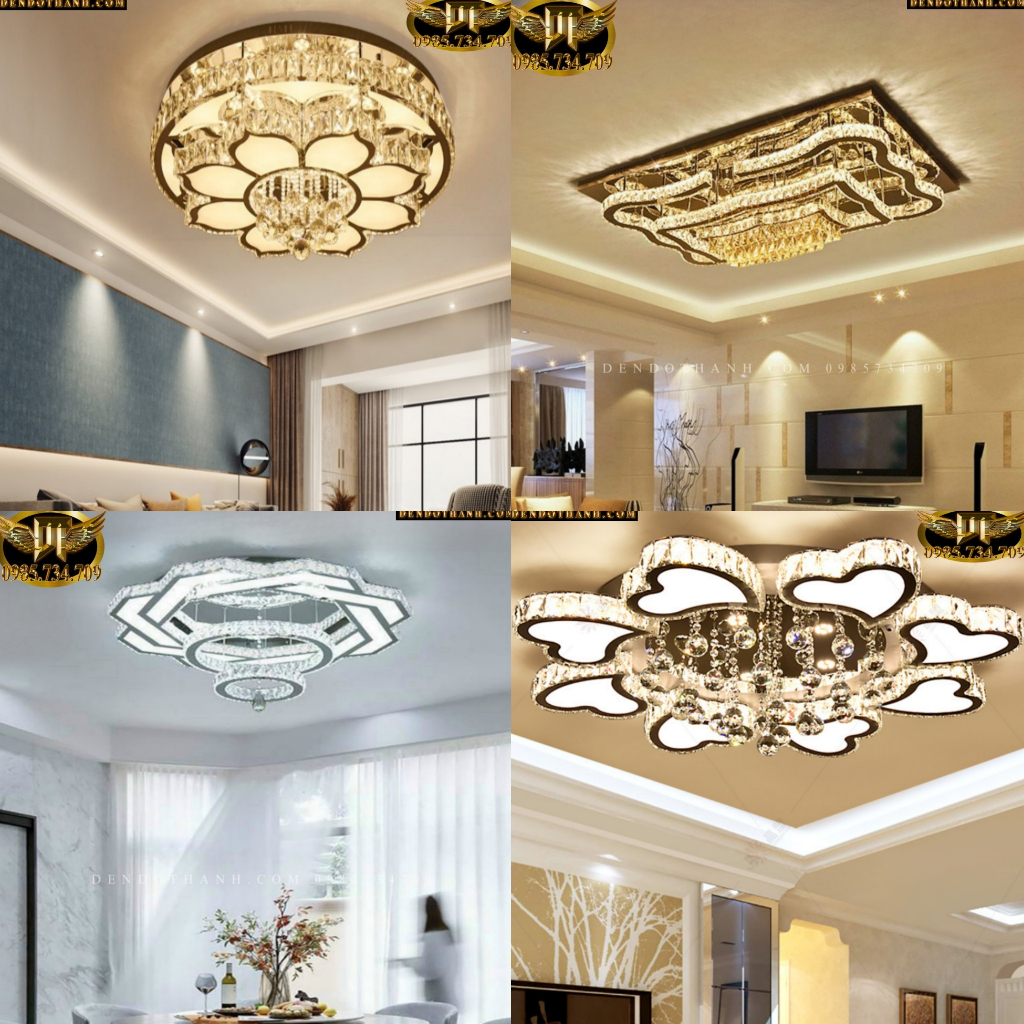 Đèn trần phòng ngủ phale, đèn trang trí phong cách hiện đại cao cấp tô điểm không gian DDT