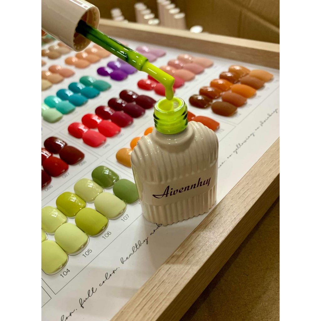 Set sơn gel 118 màu cao cấp Aivennhiy đặc mướt, tặng kèm bảng màu và base top