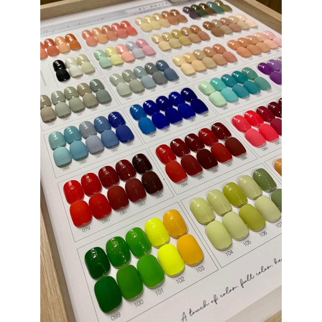 Set sơn gel 118 màu cao cấp Aivennhiy đặc mướt, tặng kèm bảng màu và base top