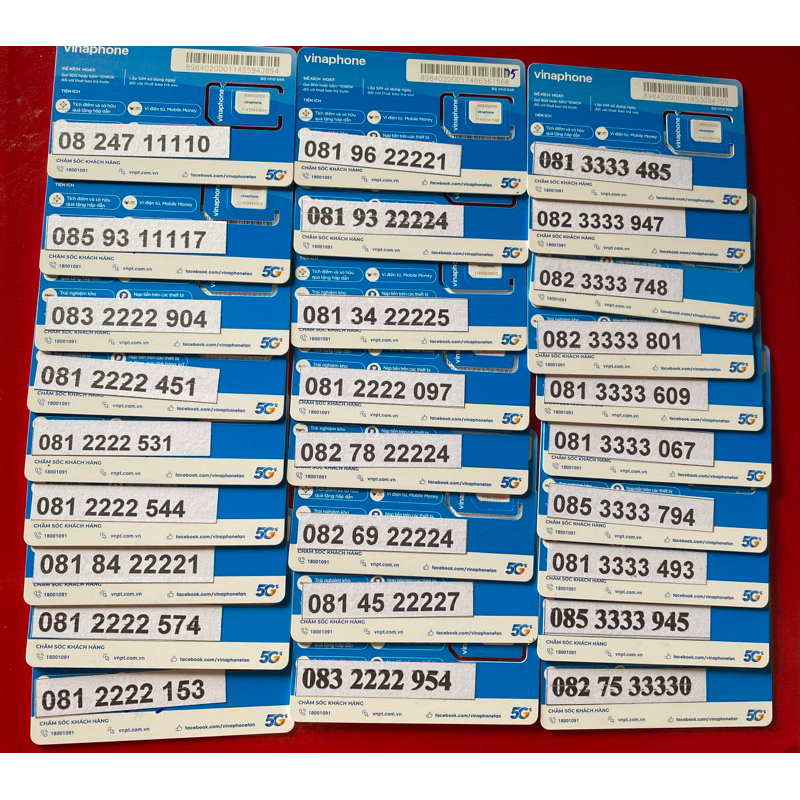 Sim Vinaphone Tứ Quý Giữa - Sim Trả Trước, Đăng Ký Chính Chủ