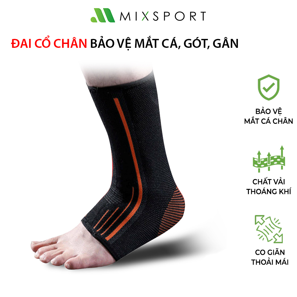 Bó Gót Chân Thể Thao MixSport Giúp Cố Định Cổ Chân Và Bảo Vệ Mắt Cá Chân Khi Đá Bóng, Tập Gym DCC02