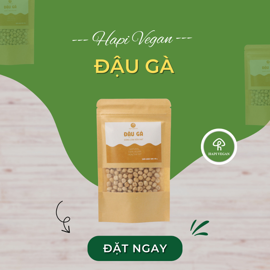Đậu Gà Hữu Cơ Mỹ Không Biến Đổi Gen Hàng Nhập Khẩu 100g