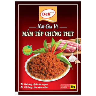 Xốt gia vị mắm tép chưng thịt deli foods 80g , sốt thịt chưng mắm tép