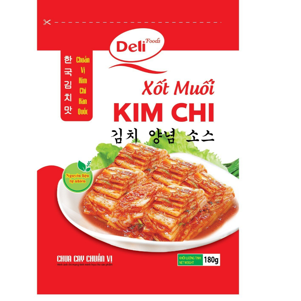 Xốt Muối Kim Chi Deli Foods 180g cho 1kg Nguyên Liệu, Kim Chi Hàn Quốc, delifood delifoods