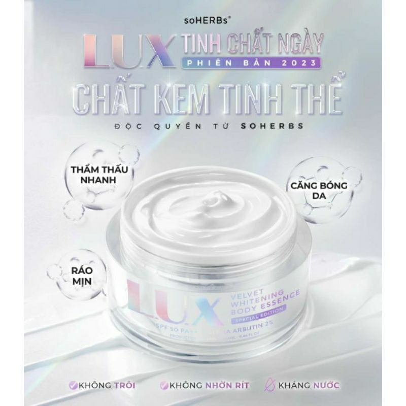 [CHÍNH HÃNG 100%] KEM BODY LUX YẾN TƯƠI soHERBs