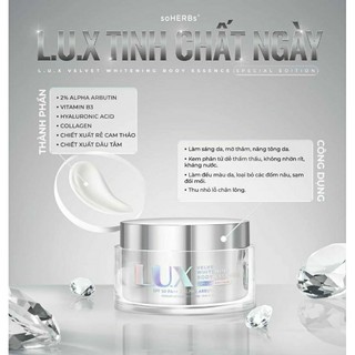 [ CHÍNH HÃNG 100%] KEM Body LUX yến tươi trắng da, chống nắng - soHERBs