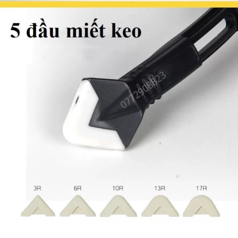 Bộ Miết Keo Silicon - Tặng Thêm 5 Đầu Miết Keo Silicon
