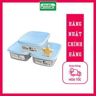 Hộp nhựa đựng thực phẩm nắp dẻo 900ml - Nhật Bản (Có thể sử dụng lò vi sóng, tủ lạnh)
