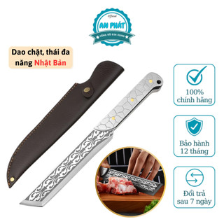 Dao làm bếp đa năng Nhật Bản, Dao chặt thái thịt, Gọt hoa quả, Chất liệu thép không gỉ cao cấp