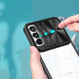 Ốp lưng bảo vệ camera S23 ultra trong suốt viền mầu