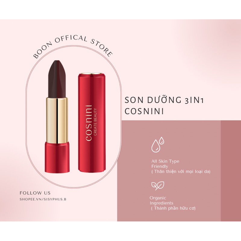 Son Dưỡng Cao Cấp 3In1 ( Chứa Sáp Ong Cao Cấp, Chống Nước, Siêu Bền Màu)?