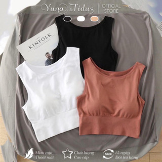 Áo Croptop Thể Thao Có Mút Ngực - Áo Bra Croptop Tập Gym Yoga YUNA