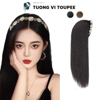 Tóc Giả Cài Băng Đô Đính Đá Thẳng Đẹp Tơ Cao Cấp Giống Ảnh 100%