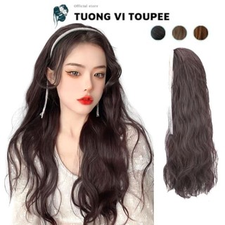 Tóc Giả Cài Băng Đô Xù Sóng Chuỗi Đá Tua Rua Tơ Cao Cấp Hot Trend
