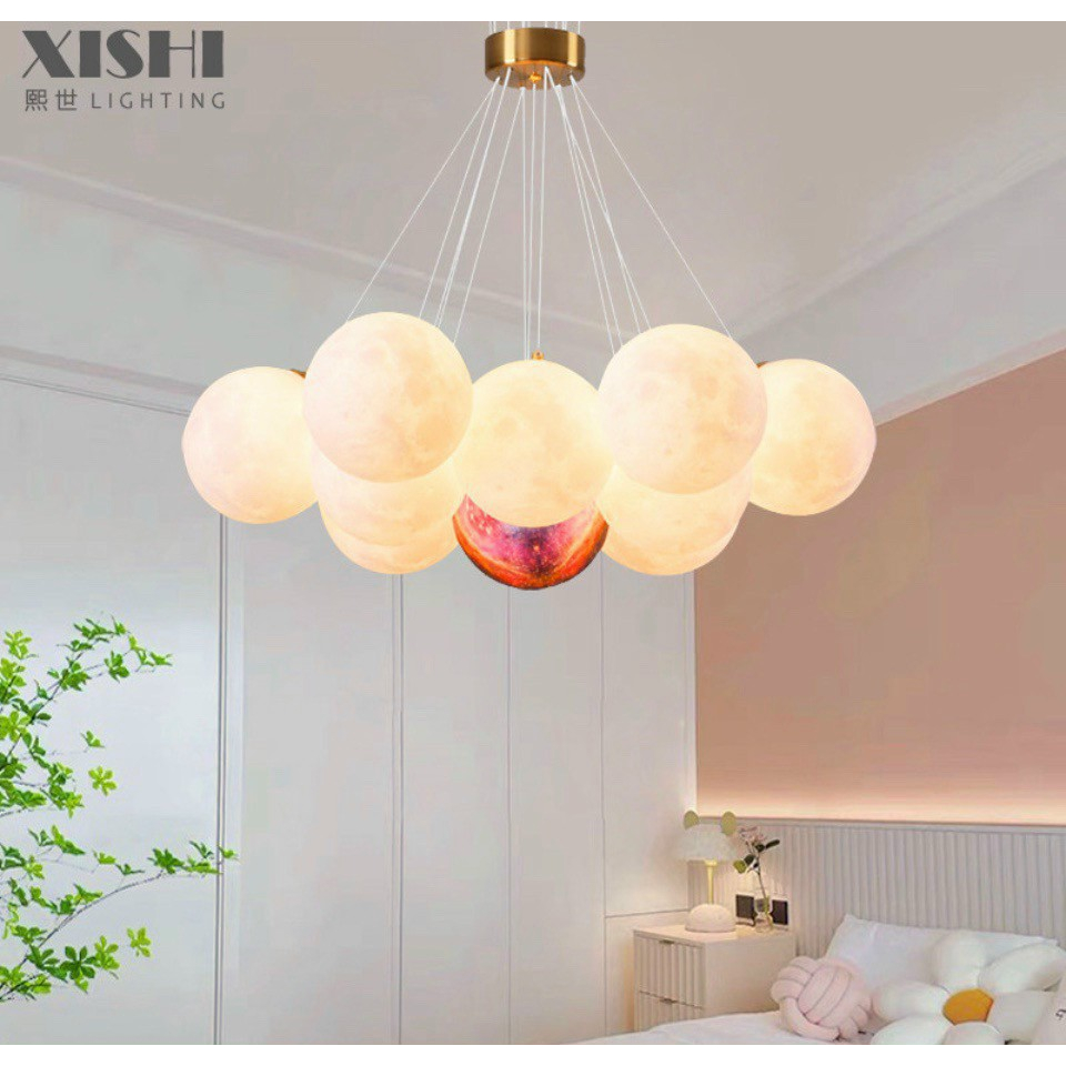 Bộ đèn thả hình CHÙM BÓNG BAY, Đèn phòng khách,đèn bàn ăn,đèn phòng ngủ,đèn trang trí hiện đại sang trọng