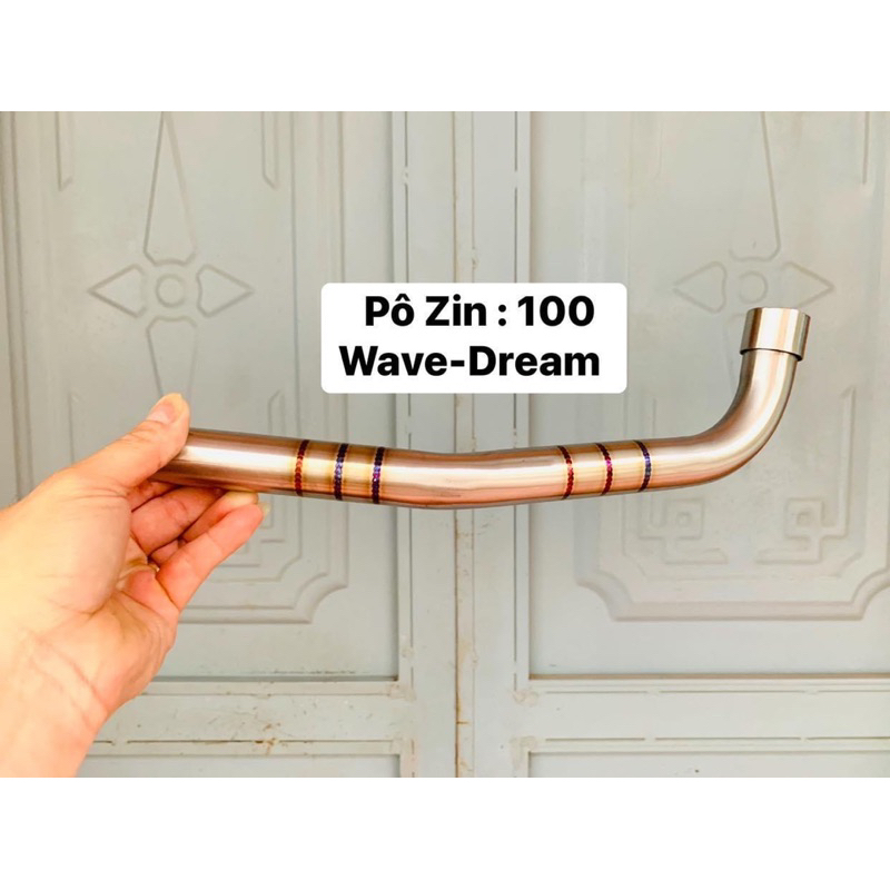 Cổ pô inox 304 không rỉ dành cho wave - dream