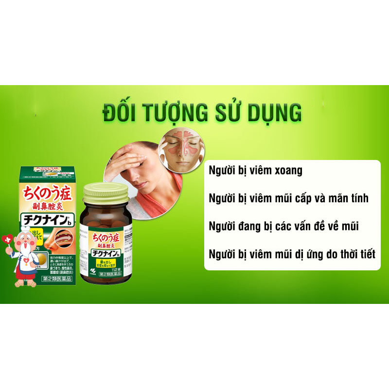 Viên uống xoang Nhật bản Kobayashi Chikunain hàng nội địa Nhật Bản