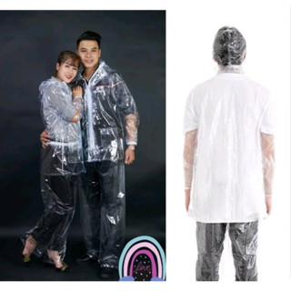 Áo Mưa Bộ Nilon Trong suốt Cao Cấp Sử Dụng Được Nhiều Lần