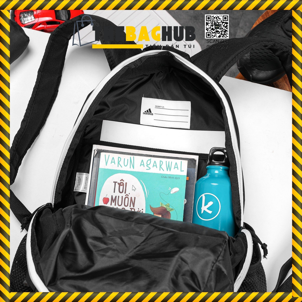 Balo Unisex đi học và Du Lịch, ngăn lớn rộng rãi, Chống Thấm Nước - Adidas Young BTS 463318