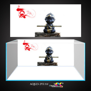 Tranh 3d dán bể cá - hồ cá siêu đẹp và nét, có keo sẵn trên bề mặt, in theo KT yêu cầu AQB23-293