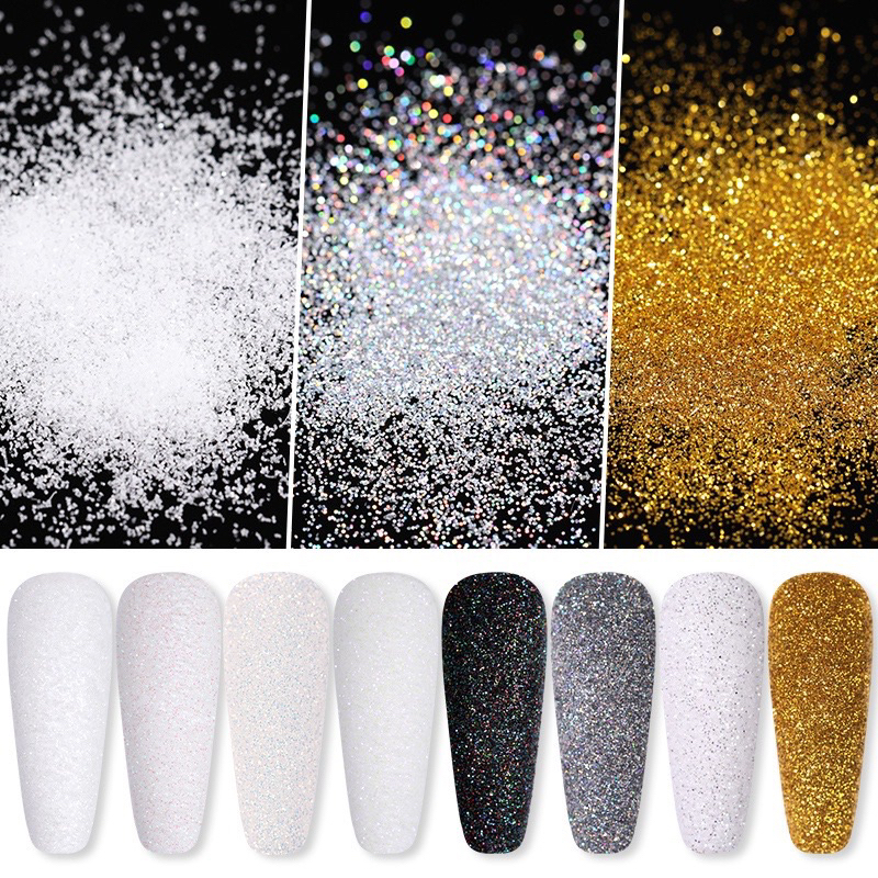 Nhũ cát rắc móng kim tuyến nail