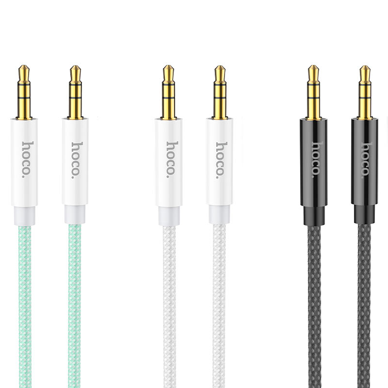 Dây loa audio 2 đầu tròn 3.5mm  Hoco UPA19 dài 1 mét 2 mét