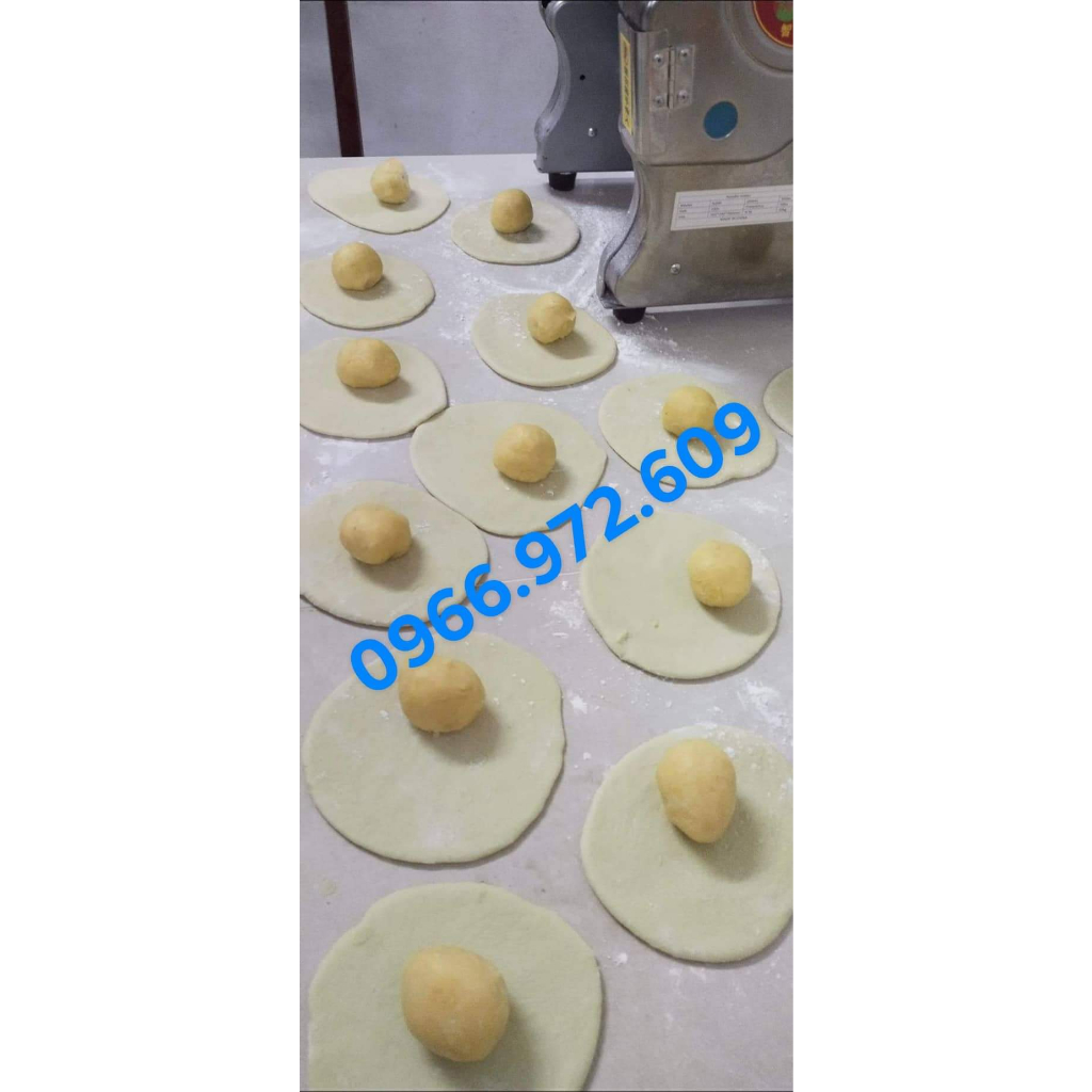 Máy cán bột làm vỏ bánh trung thu, máy cán làm bánh bao,pizza lô cán inox - an toàn trong vệ sinh thực phẩm