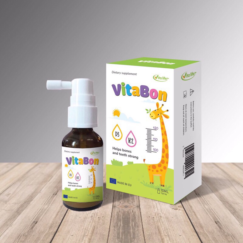 VitaBon D3K2 xịt có thêm DHA