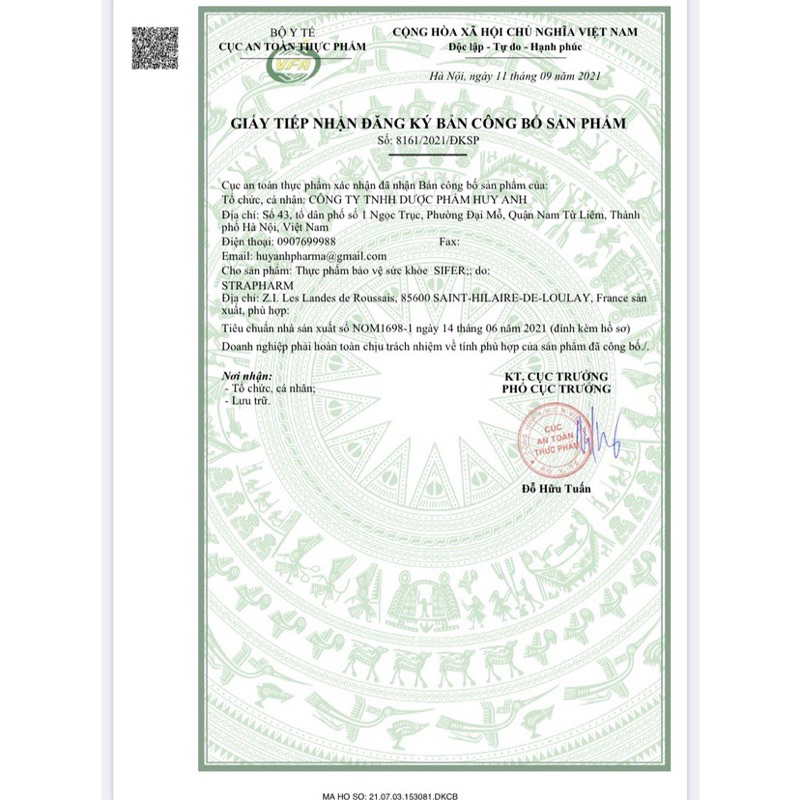 Silfer bổ sung sắt sinh học không nóng, không táo