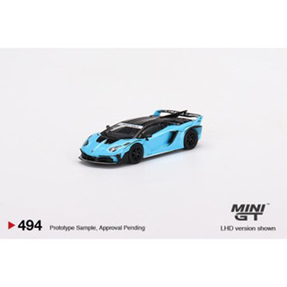MÔ HÌNH 1:64 MINI GT - Lamborghini LB-Silhouette WORKS Aventador GT EVO Baby Blue