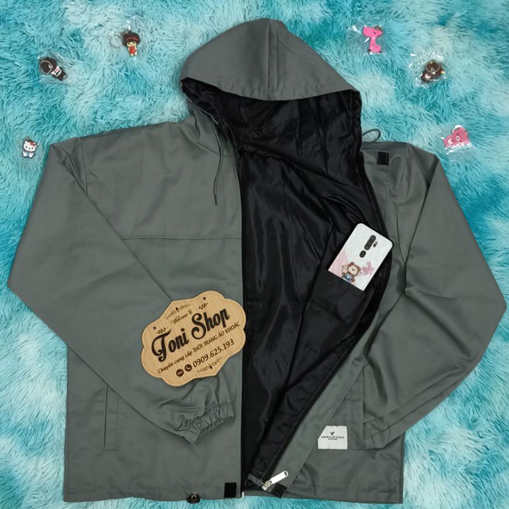 ÁO KHOÁC KAKI Hiệu Form Rộng Nam Nữ Unisex