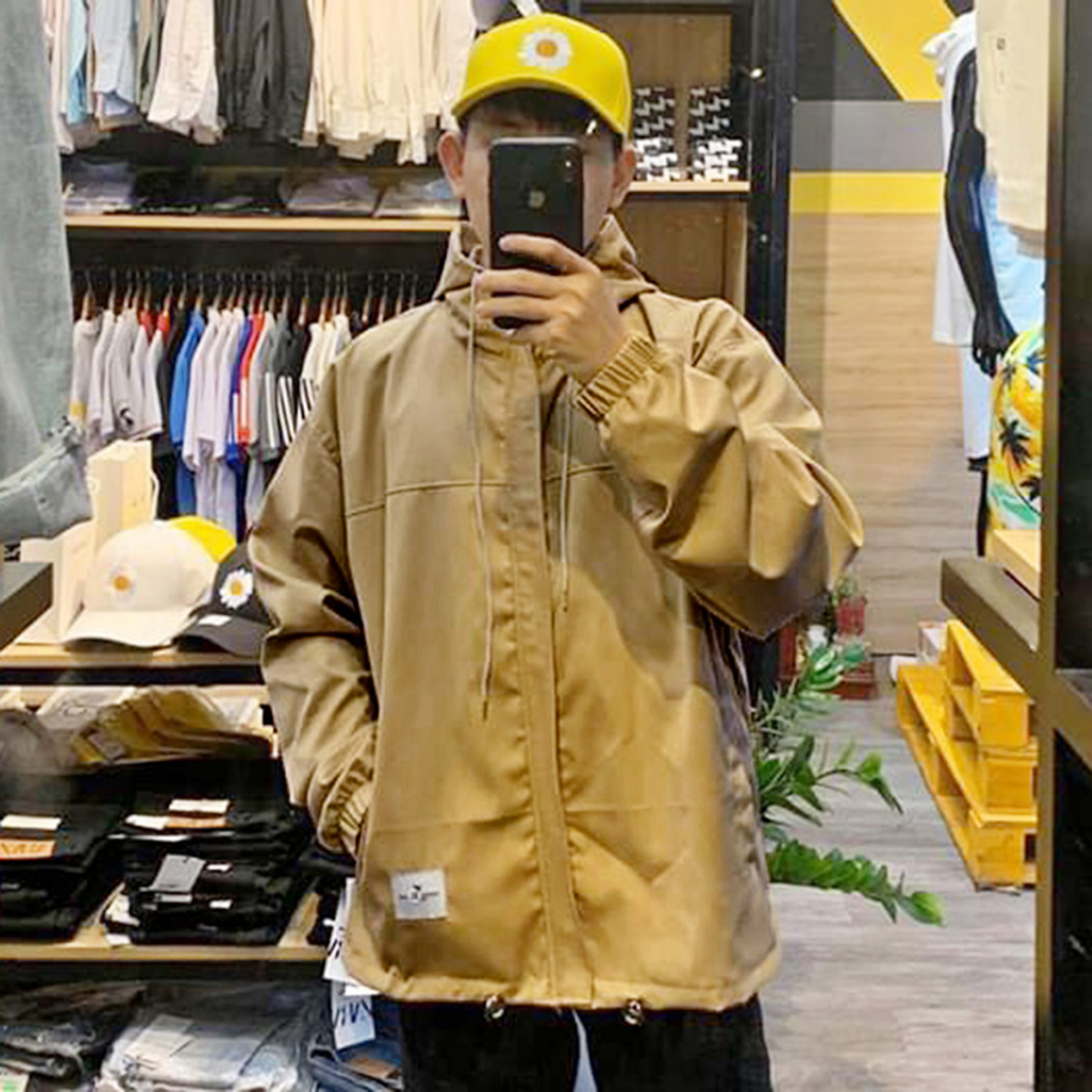 ÁO KHOÁC KAKI Hiệu Form Rộng Nam Nữ Unisex