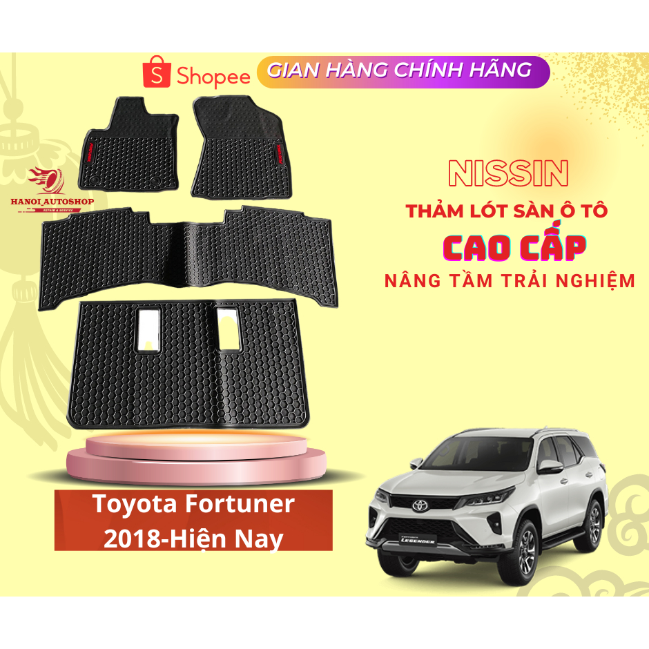 Thảm Lót Sàn Xe Toyota Fortuner Thương Hiệu NISSIN Cao Cấp, Thảm Lót Sàn Cao Su Không Mùi, Không Thấm Nước, Dễ Dọn Rửa | BigBuy360 - bigbuy360.vn