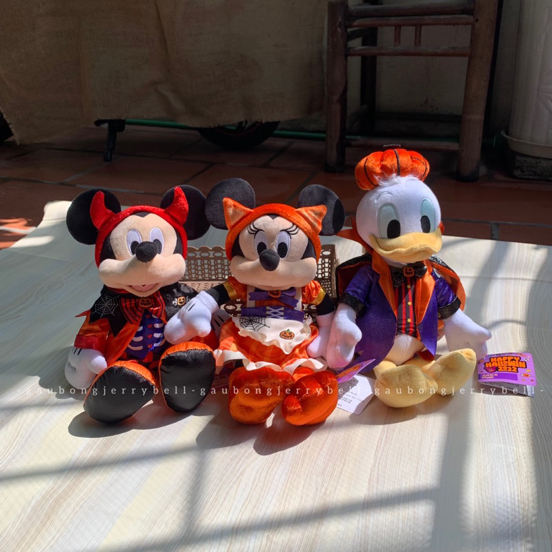 Gấu bông Mickey & Minnie Mouse, Donald, Stitch Halloween 2022 chính hãng Disney