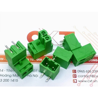 Cầu đấu 2edg5.08-2p 5.08mm - xanh cong