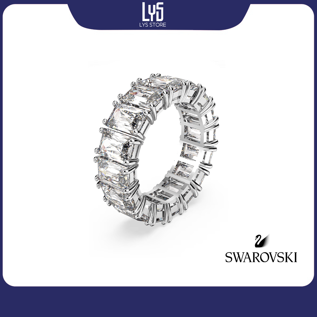 Nhẫn Nữ Swarovski Vittore Silver Ring 8079SV Fullbox - Hàng Xuất Xịn