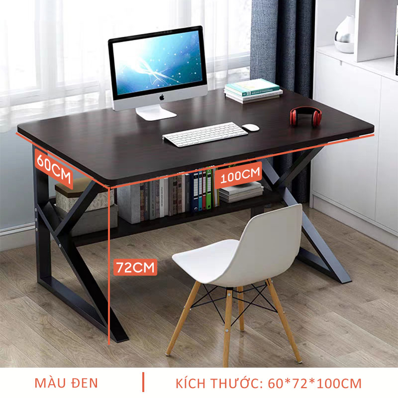 Bàn Máy Tính Bàn Văn phòng Hiện Đại Sang Trọng- Bàn máy tính chân chữ K phong cách hiện đại