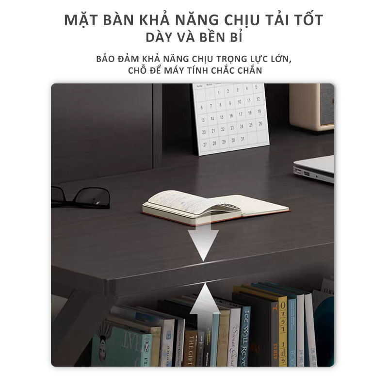 Bàn Máy Tính Bàn Văn phòng Hiện Đại Sang Trọng- Bàn máy tính chân chữ K phong cách hiện đại