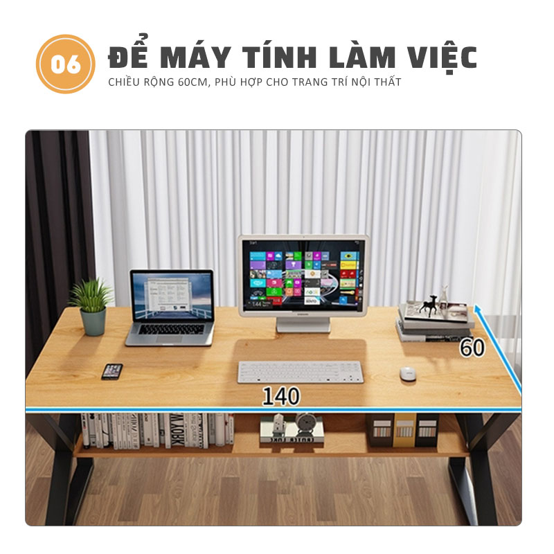 Bàn Máy Tính Bàn Văn phòng Hiện Đại Sang Trọng- Bàn máy tính chân chữ K phong cách hiện đại