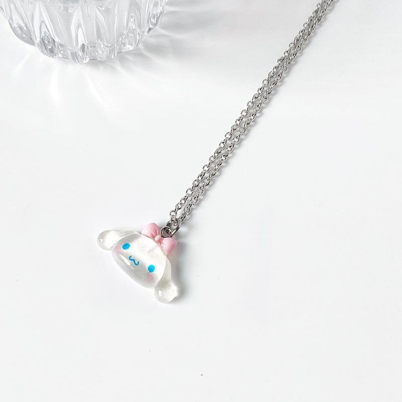 Beautycoco🍊Sanrio Vòng cổ Mặt Hình Chú Chó Kuromi Đáng Yêu Dành Cho Nữ,vòng cổ cặp đôi,sinh viên vòng cổ
