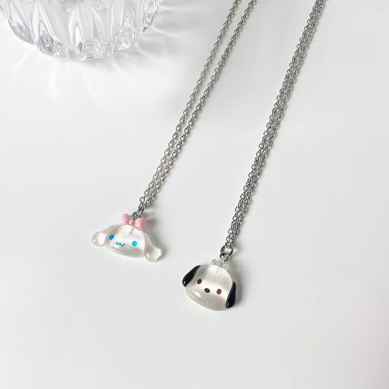 Beautycoco🍊Sanrio Vòng cổ Mặt Hình Chú Chó Kuromi Đáng Yêu Dành Cho Nữ,vòng cổ cặp đôi,sinh viên vòng cổ
