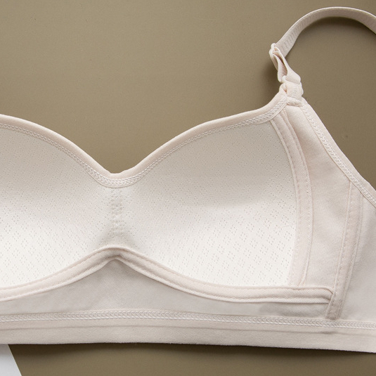 Áo ngực không gọng mút mỏng - Áo lót nữ nâng ngực, chất cotton mịn 3 nấc cài VALICA A712