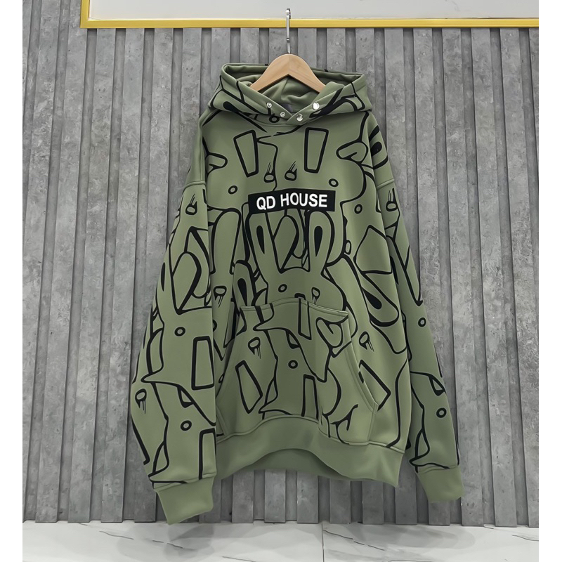 Áo Hoodie Full Thỏ Form Rộng Chất Nỉ Bông Lì, Áo hoodie nam nữ Unisex (ảnh chụp thật) | BigBuy360 - bigbuy360.vn