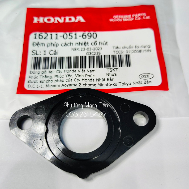 Phíp co xăng/ phíp cách nhiệt chính hãng mã 16211-GB5-750