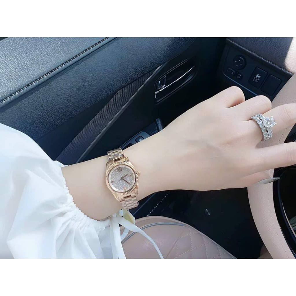 Đồng Hồ Nữ Michael Kors Dây Thép,Size: 26mm,Full Box Hãng,Mang Hơi Hướng Ro.lex Cực Kỳ Sang Trọng